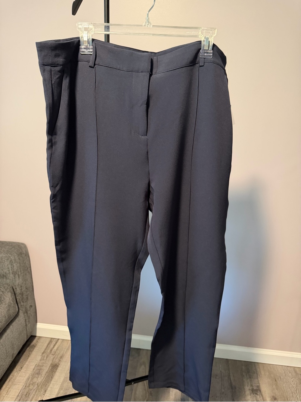 Tribal Fly Front Wide Leg Pintuck Trouser